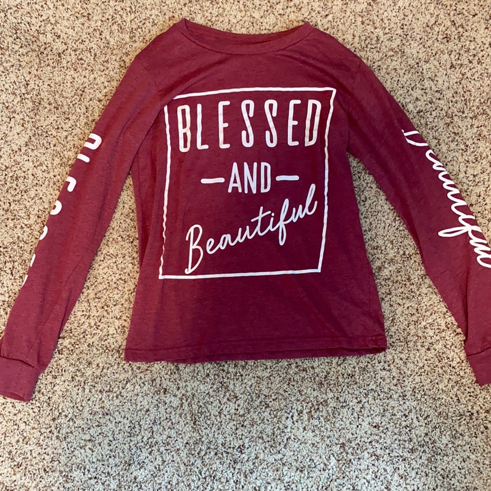 Dark pink shirt